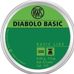 RWS DIABOLO BASIC .177 CAL FLAT NOSE TARGET AMMO
