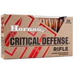 HORNADY 308 WIN, CRITICAL DEFENSE,155GR FTX