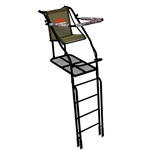 MILLENNIUM 21' LADDER STAND (L-110-SL) Millennium 21' Ladder Stand.
SPECS:
Material STEEL
Capacity 300 lbs.
Weight 92 lbs.
Platform W 20” D 32”
Seat Size W 20” D 17″
Seat Height 17”
Model #: L-110-SL