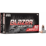 CCI BLAZER ALUMINUM 9MM LUGER, 147GR TMJ CF (CCI-3462)
