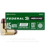 Federal AMERICAN EAGLE 45 AUTO, 137GR LEAD FREE (AE45LF1)