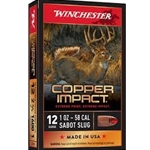 WINCHESTER COPPER IMPACT SABOT SLUG 12GA X 2 3/4",1OZ(X12CLF)
