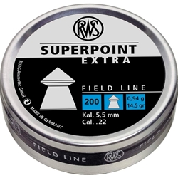 RWS AIRGUN .22 CALIBER, 200 SUPERPOINT PELLETS