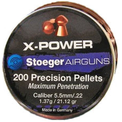 STOEGER X-POWER AIRGUN PELLETS, .22 CAL 200 COUNT