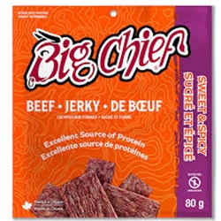 BIG CHIEF BEEF JERKY, SWEET & SPICY