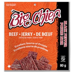 BIG CHIEF BEEF JERKY, BLACK PEPPER