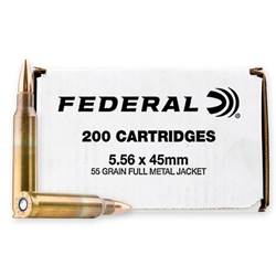Federal 5.56X45 FMJ 200CT