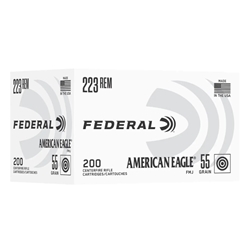 Federal 223REM 55GR FMJ 200PK AMERICAN EAGLE
