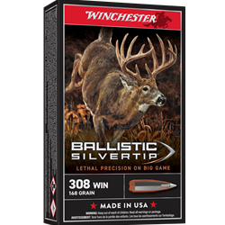 WINCHESTER 308 WIN 168GR BALLISTIC SILVERTIP