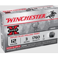 WINCHESTER SUPER X RIFLED SLUG 12GA, 3"