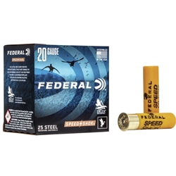 Federal SPEED-SHOK 20GA X 3", #4 STEEL (WF2094)