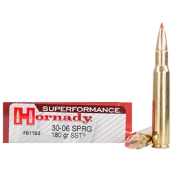 HORNADY SUPERFORMANCE 30-06 SPRG, 180GR SST (HOR-81183)