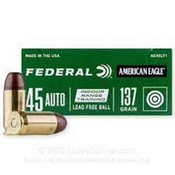 Federal AMERICAN EAGLE 45 AUTO, 137GR LEAD FREE (AE45LF1)
