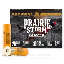 Federal PRAIRIE STORM FS LEAD, 20GA X 3", #4 (PFX258FS4)