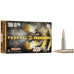 Federal PREMIUM 7MM-08 REM, 140GR BARNES TSX (P708C)