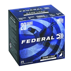 Federal GAME LOAD HI-BRASS 20GA X 3", #5, H2585