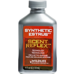 WILDLIFE RESEARCH SYNTHETIC ESTRUS 4OZ Wildlife Research Synthetic Estrus with Scent Reflex Technology 4 fl oz.