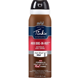 TInks W5260 Tinks #69 DOE-IN-RUT Estrous Doe Urine Hot Shot Mist 3 fl oz.