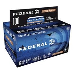 Federal SPEED SHOK 12GA X 3", BB SHOT, 100PK (WF142100BB)