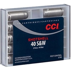 CCI 3740 40 S&W SHOTSHELL 3/16OZ #9